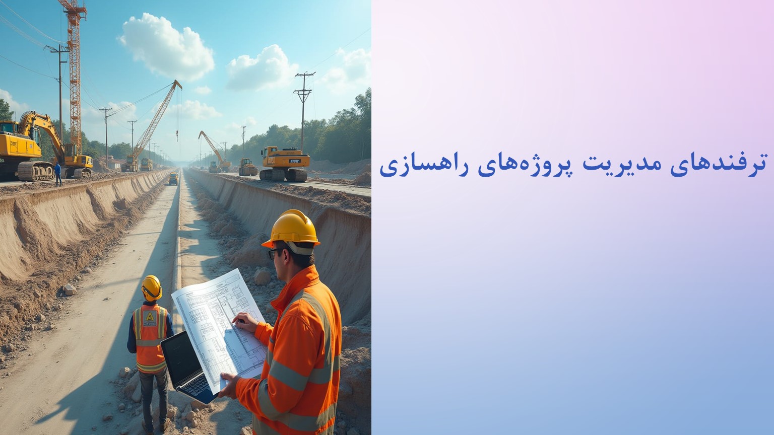 پاورپوینت ترفندهای مدیریت پروژه های راهسازی